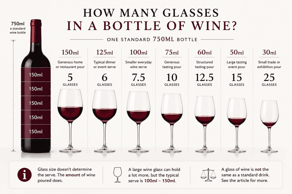 how many glasses of wine in a bottle?